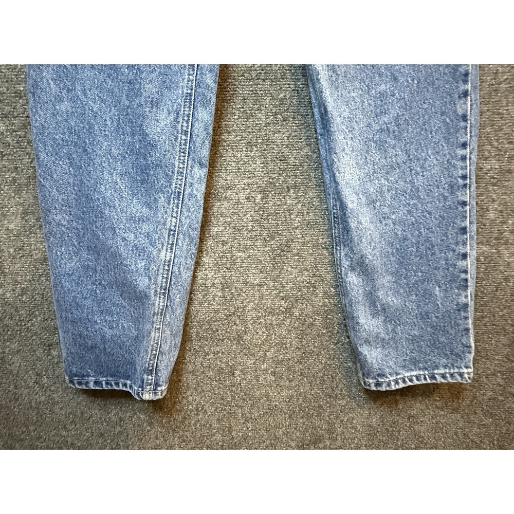 Bugle Boy Womens Size 14 Long Blue Denim Jeans Vintage High Rise Straight Leg - Picture 2 of 9